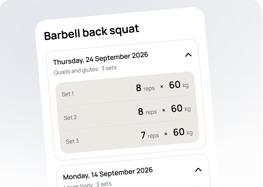 Barbell exercise history